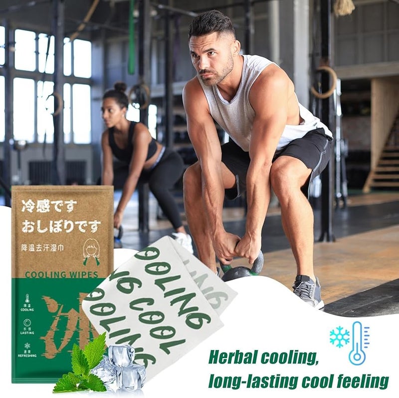 مناديل جاسمين المبردة للإحساس بالثلج لفصل الصيف، مناشف رياضية خارجية للتخييم وصالة الألعاب الرياضية واليوجا. - Image 5